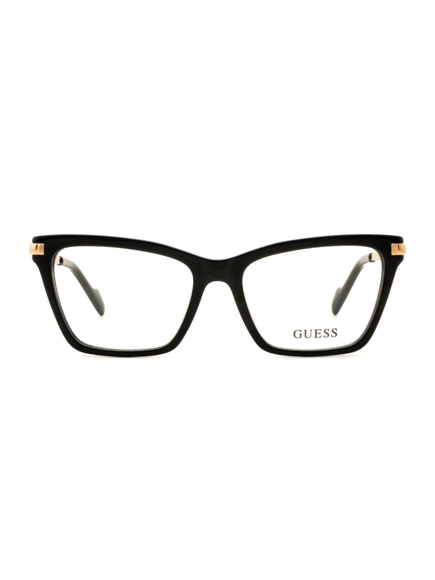 Guess Women Acetate Full Rim Butterfly Black Eyeglass Frame (52)