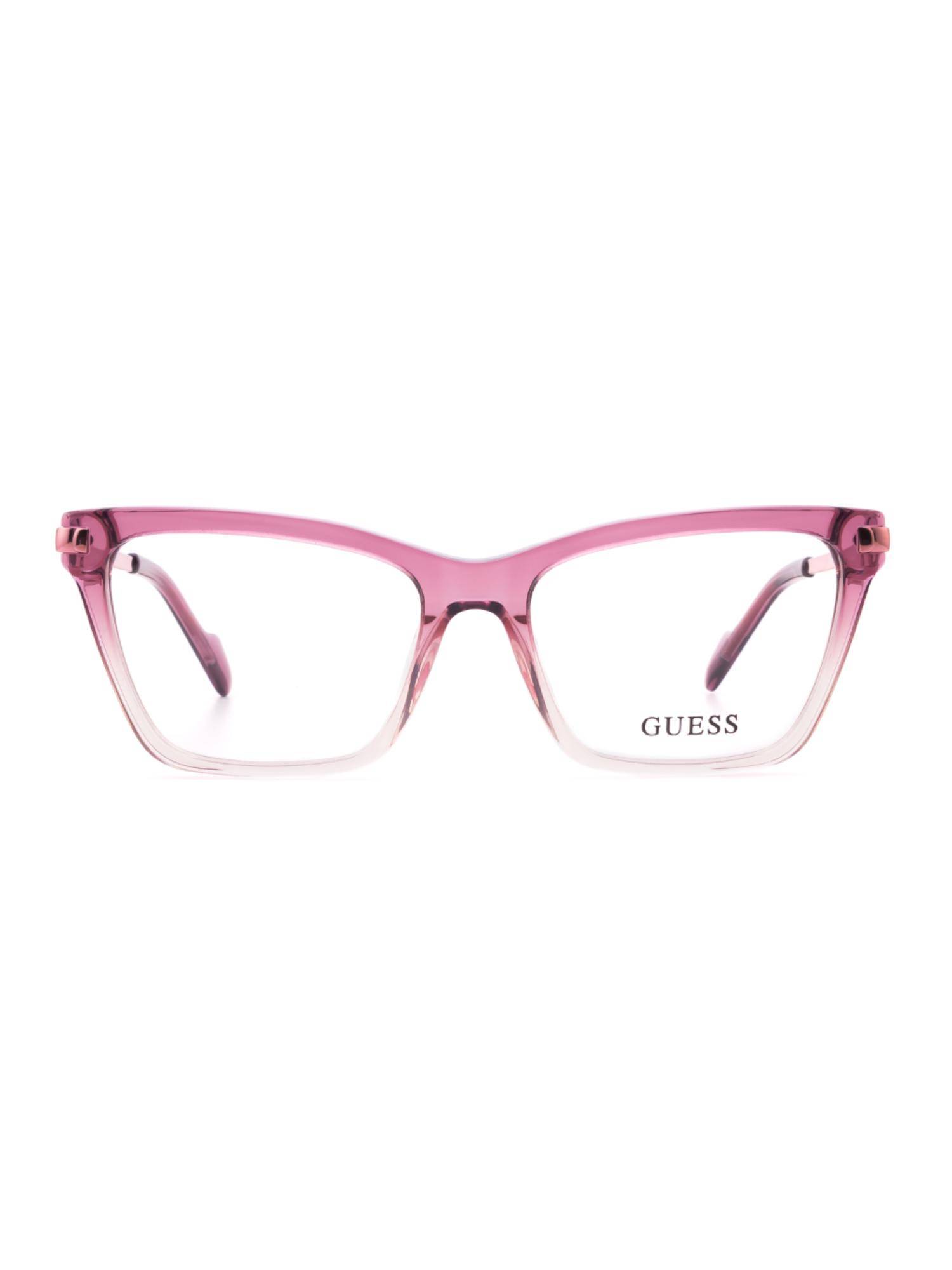 Guess Women Acetate Full Rim Butterfly Purple Eyeglass Frame (52)