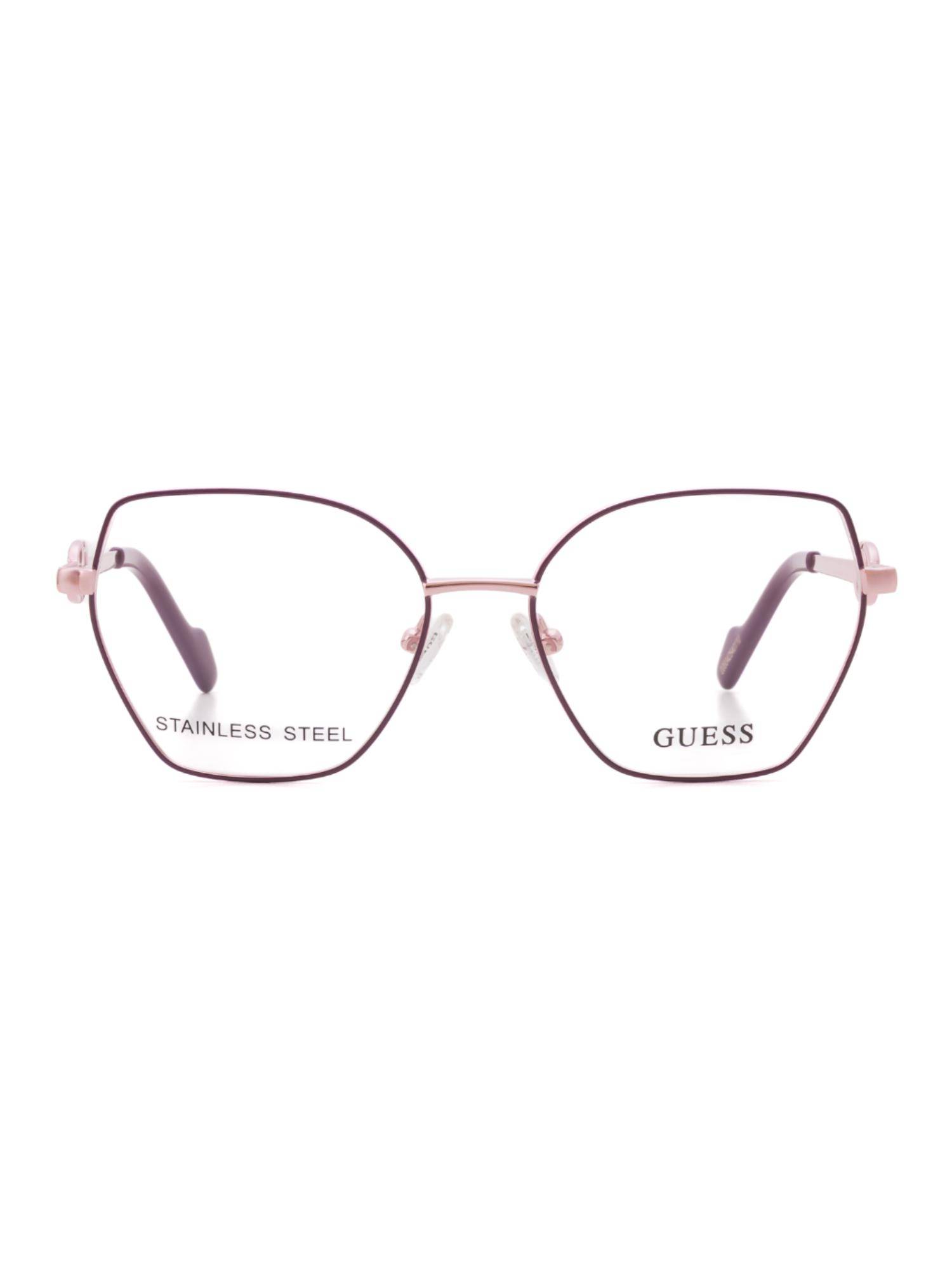Guess Women Metal Full Rim Butterfly Pink Eyeglass Frame (52)