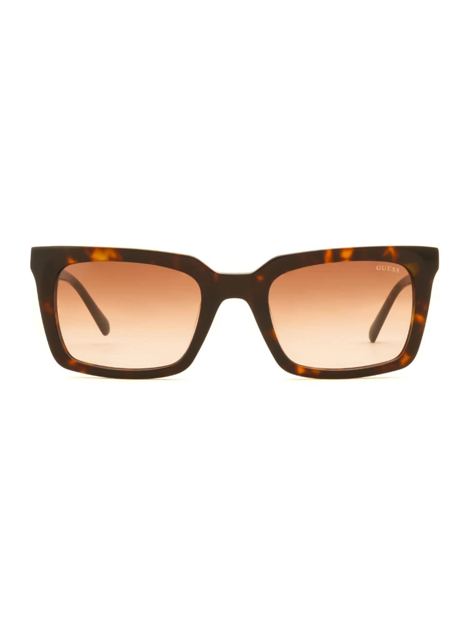 Guess Men Full UV Protected Acetate Full Rim Square Brown Lens Sunglasses (52)