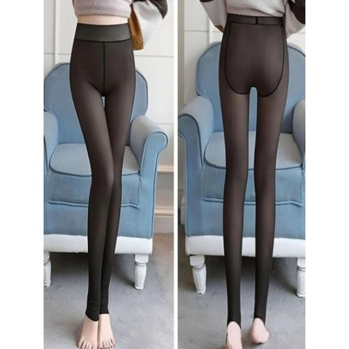 Buy Secrets By ZeroKaata Women Dual-Toned High Waist Fleece Winter