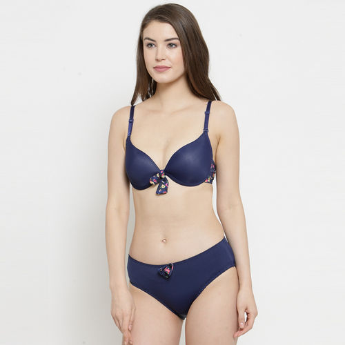 Bee-Na Thailand Seamless Push Up Bra Set For Girls & Women - Blue – The  Girls Wear