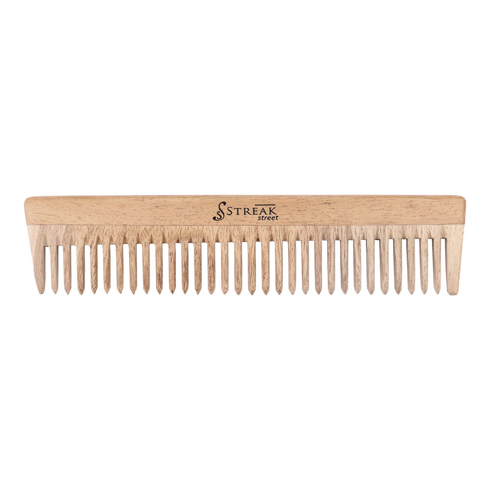 Streak Street Wide Tooth Wooden Comb(Neem)