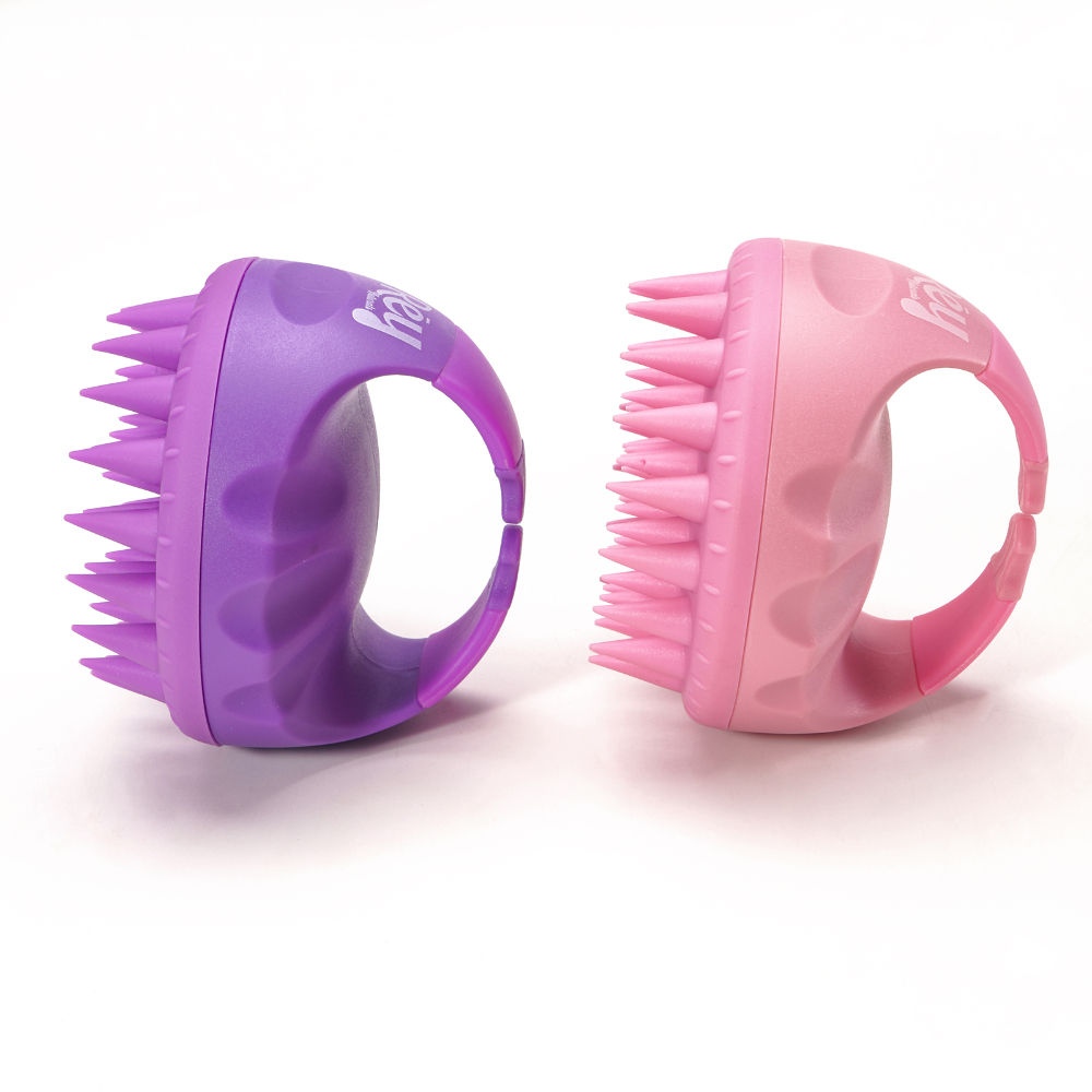 Rey Naturals Hair Scalp Massager Shampoo Brush Long Soft Silicon