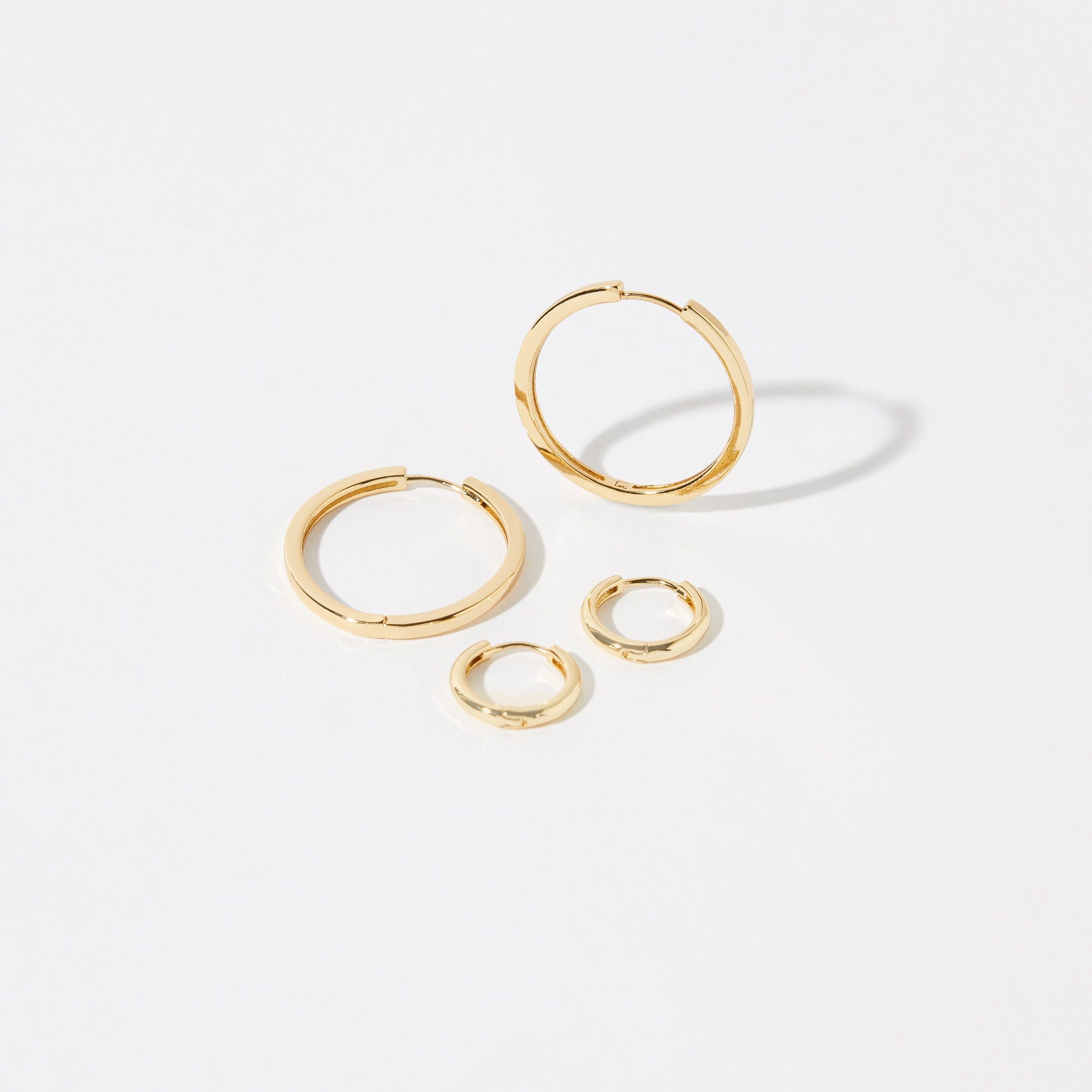 Accessorize London Gold Plated 2X Basic Hoop Set: Buy Accessorize ...