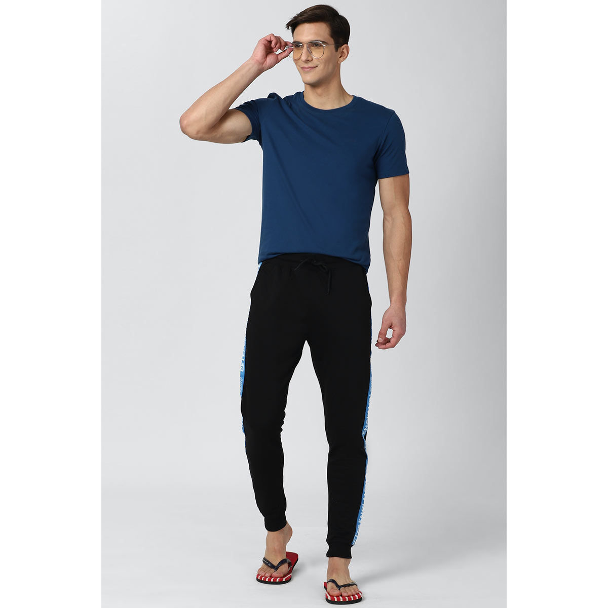 Buy Men Grey Solid Casual Track Pants Online - 580160 | Peter England