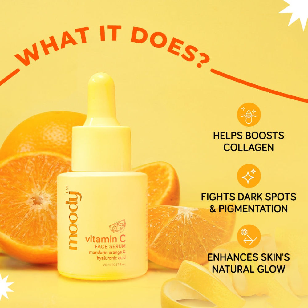 Buy Moody 15 Vitamin C Face Serum for Bright Skin, Reduces Dark Spots