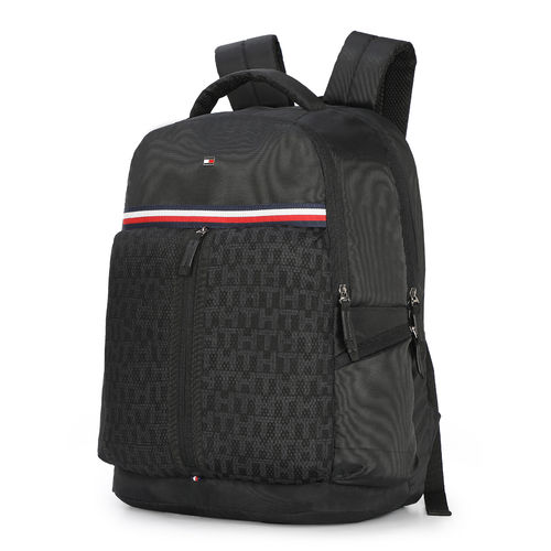 Buy Tommy Hilfiger Dante Unisex Laptop Backpack Branding Print 18 Inch  Black 8903496175684 Online