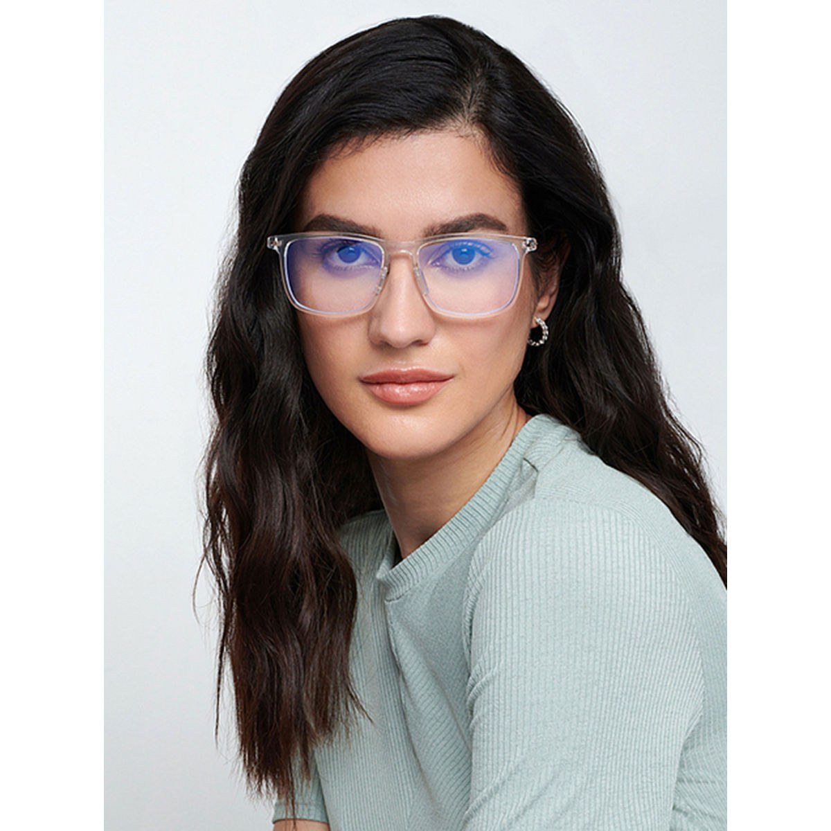 Buy Lenskart Blu Clear Wayfarer Computer Glasses - LB E13533 Online