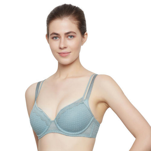 Triumph T-Shirt : Buy Triumph Passion Spotlight Double Strap Wired Padded  T-shirt Bra Blue Online
