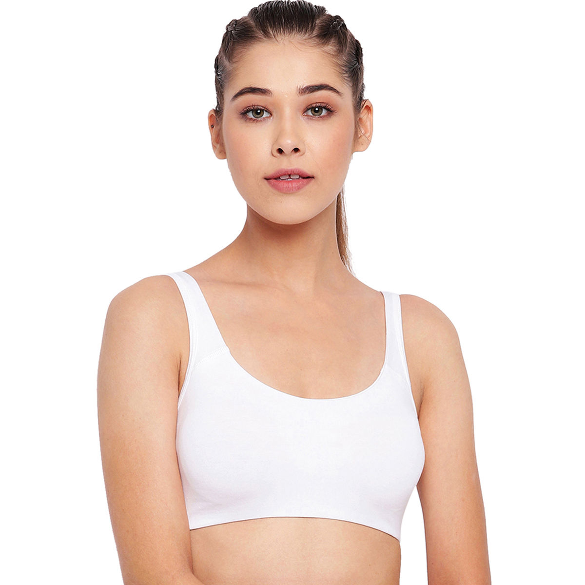 Buy Enamor Sb06 Low Impact Non Padded Wirefree And High Coverage Sports Bra White Online 5025