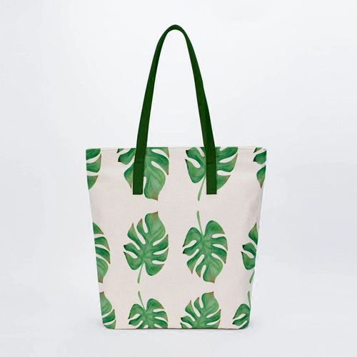 Crazy Corner Go Green Print Tote Bag