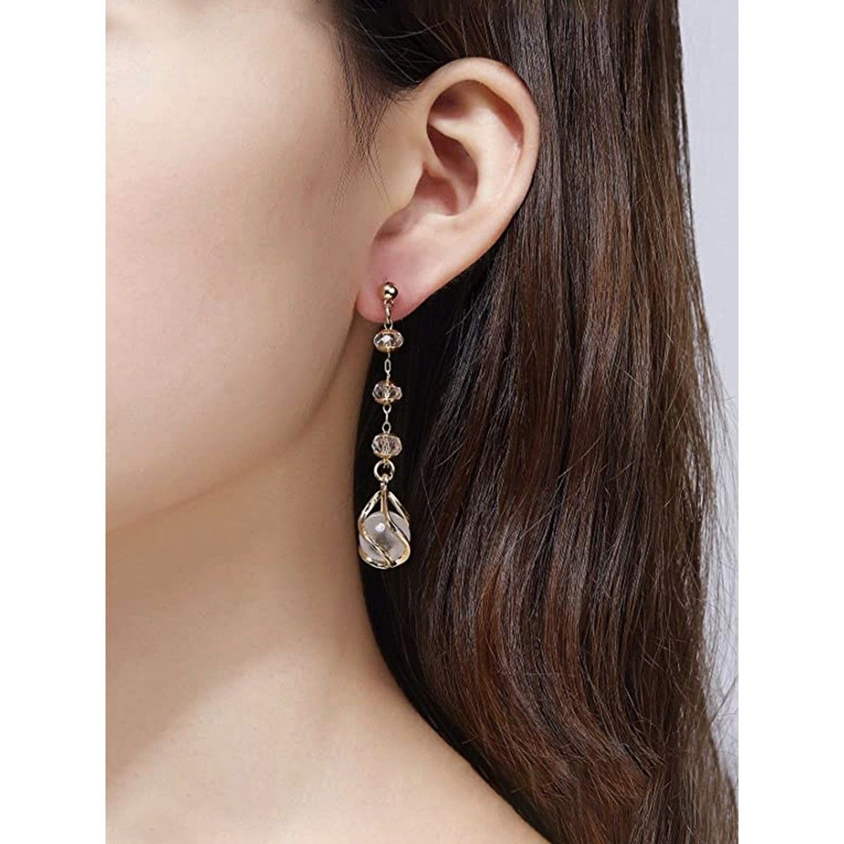 Rhinestone diamond Crystal Dangle Earrings Statement Drop Earrings