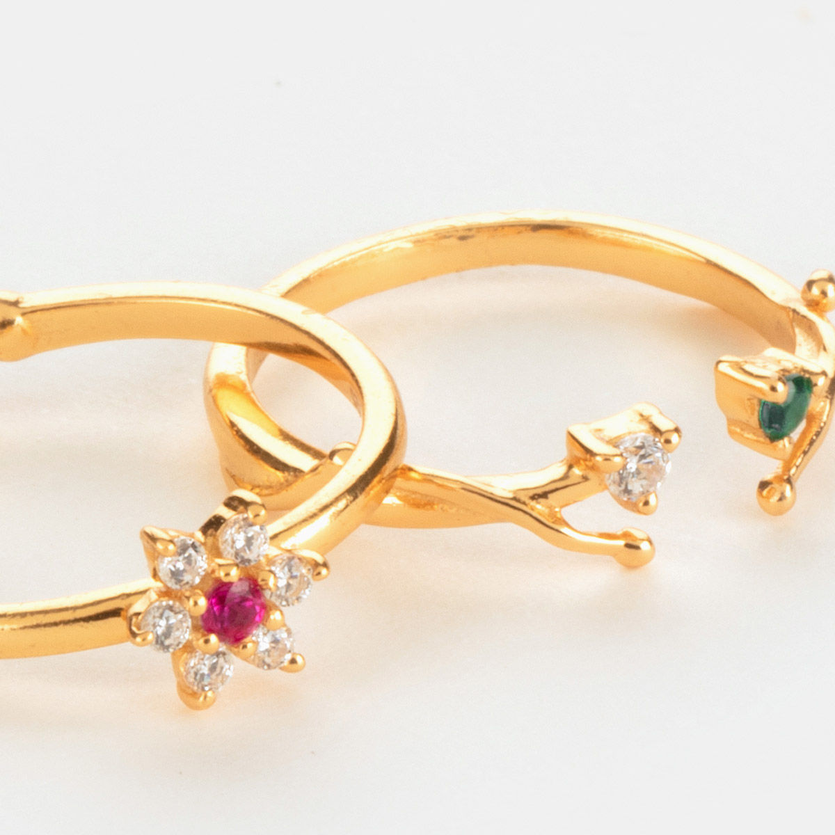 Golden Six Stone Ring – GIVA Jewellery