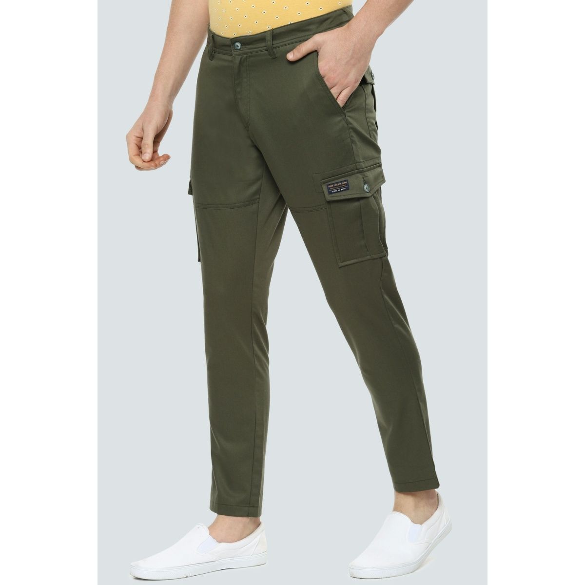 Louis Philippe Olive Trousers  Buy Louis Philippe Olive Trousers online in  India