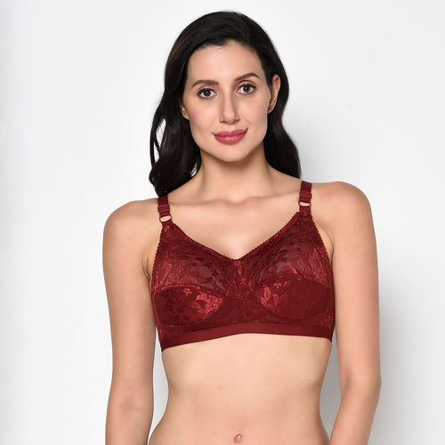 Maroon Banner Padded Bra