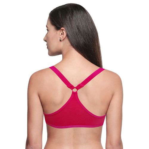 Buy Bodycare Low Coverage, Front Open, Padded Solid Color Bra in Pack of  2-6571 - Multi-Color (32B) Online
