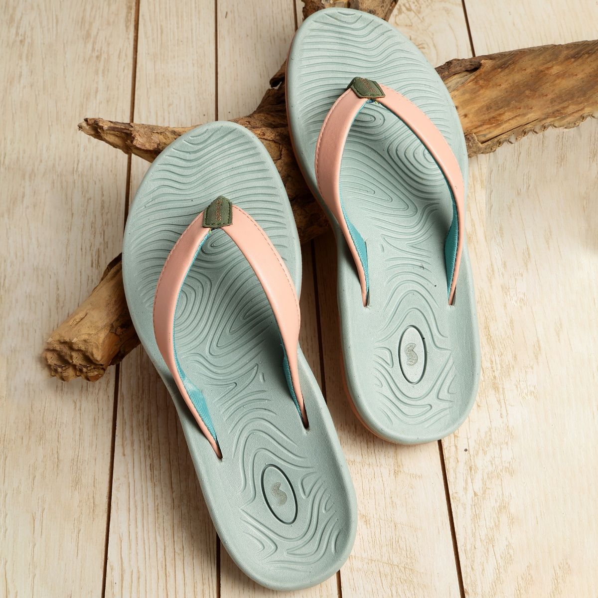 Green flip outlet flops womens