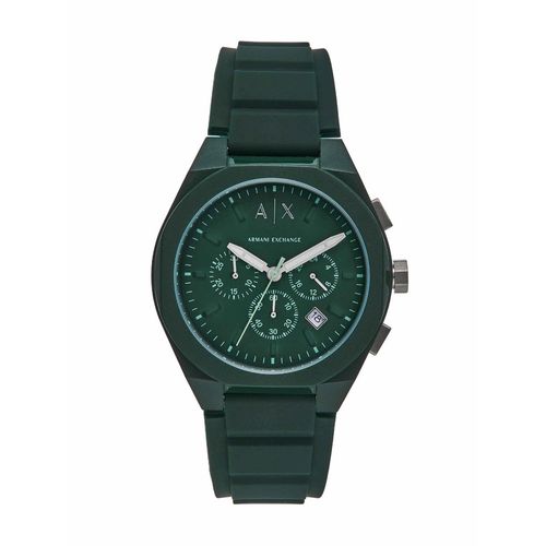 ARMANI EXCHANGE Men Green Silicone Watch AX4163