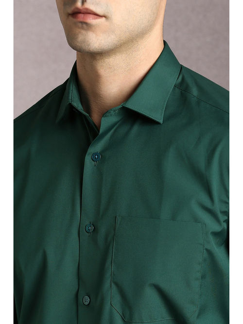 dark green embellished dress Hisdern Emerald Green Cloud Stretch Dress Shirt for Corporate Workwear S