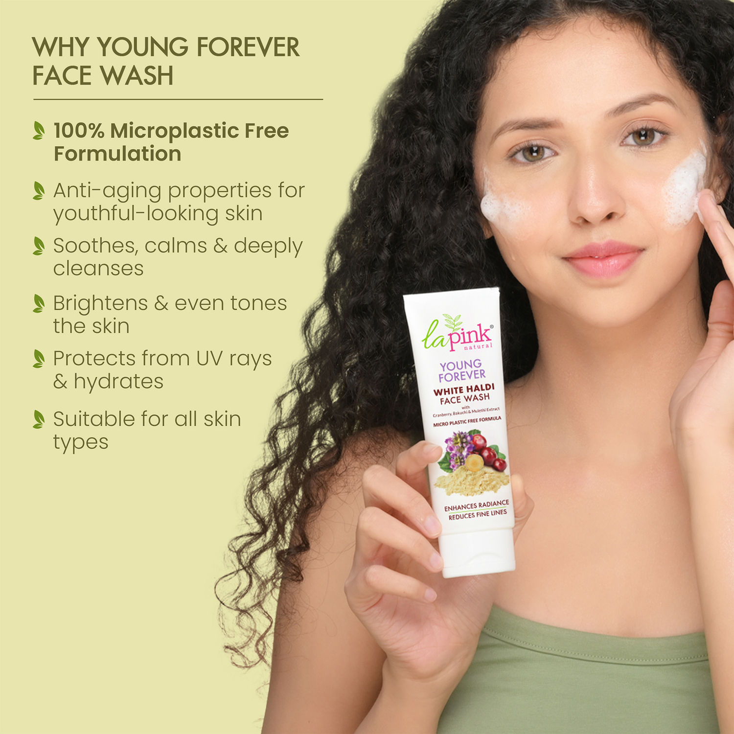 Buy La Pink Young Forever Face Wash With White Haldi Online