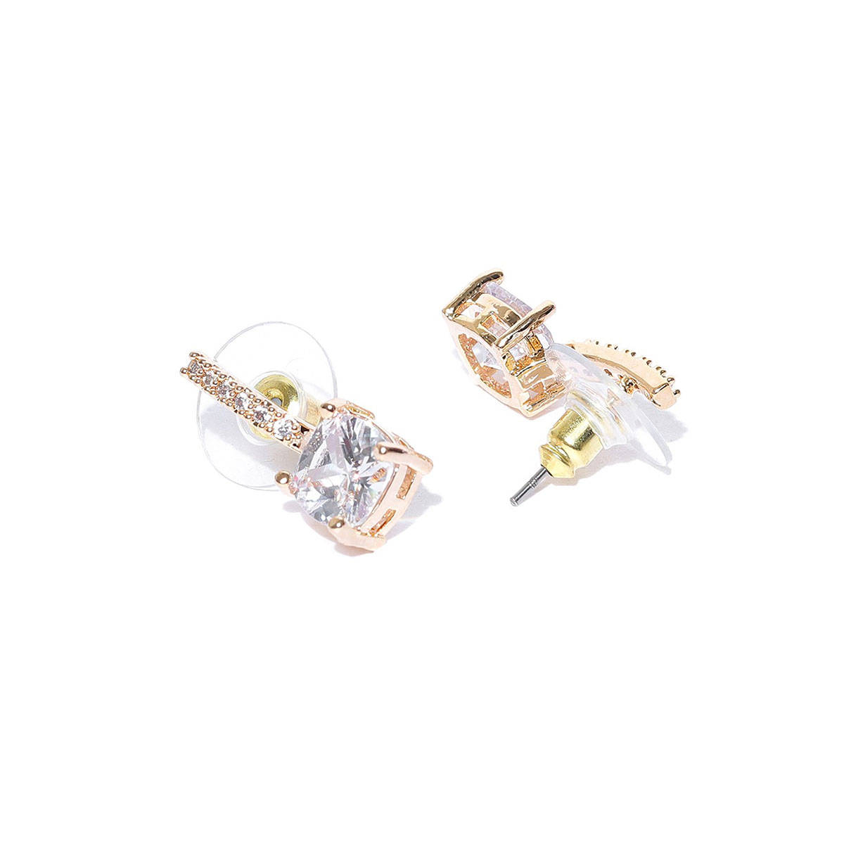 Buy Carlton London 18Kt Gold Plated with Cz Drop Earring for Women Online