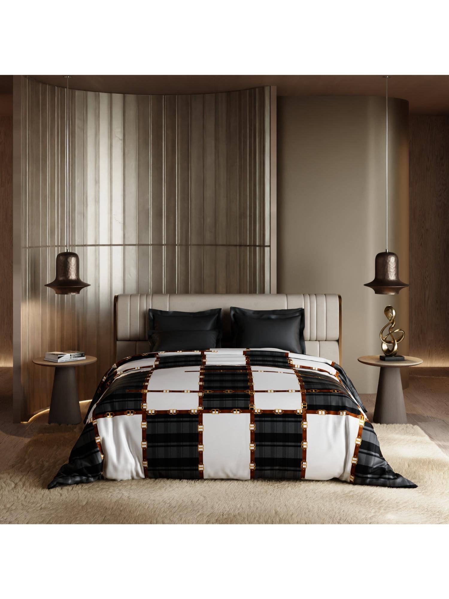 Stoa Paris Baroque 300 TC Sateen Runway Spectacle Printed King Comforter