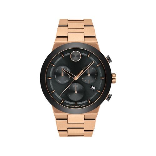 Buy Movado Bold Chronograph Black Round Dial Men Watch 3600898
