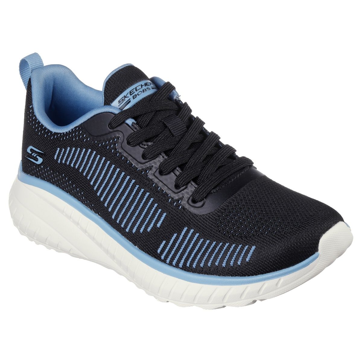Buy SKECHERS BOBS SQUAD CHAOS STE Black Sneakers Online