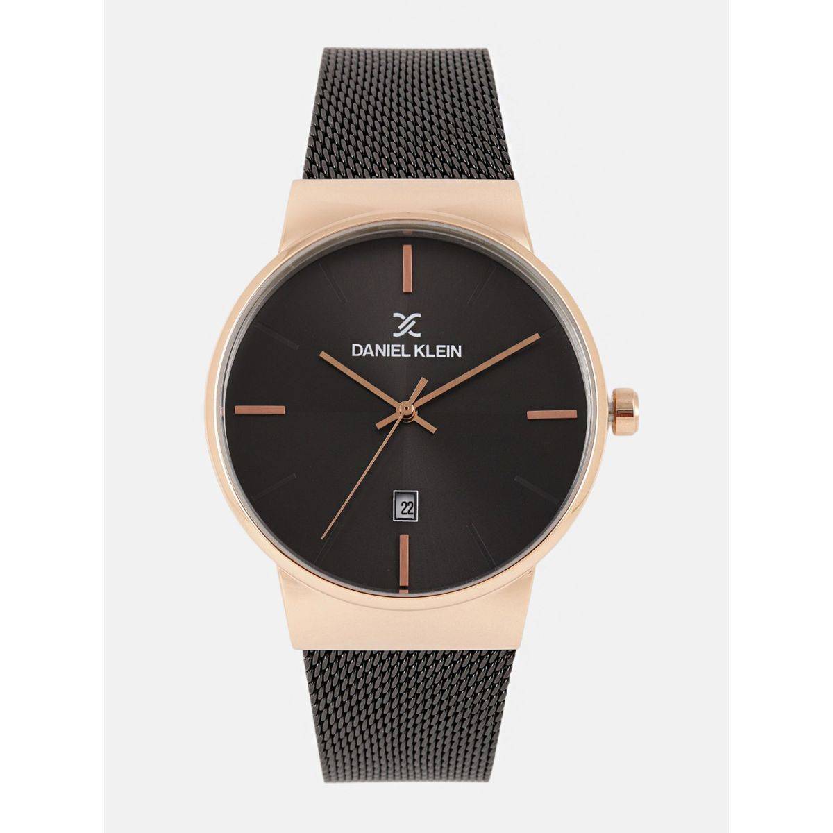 Daniel Klein Black Color Watches For Men DK11853-4