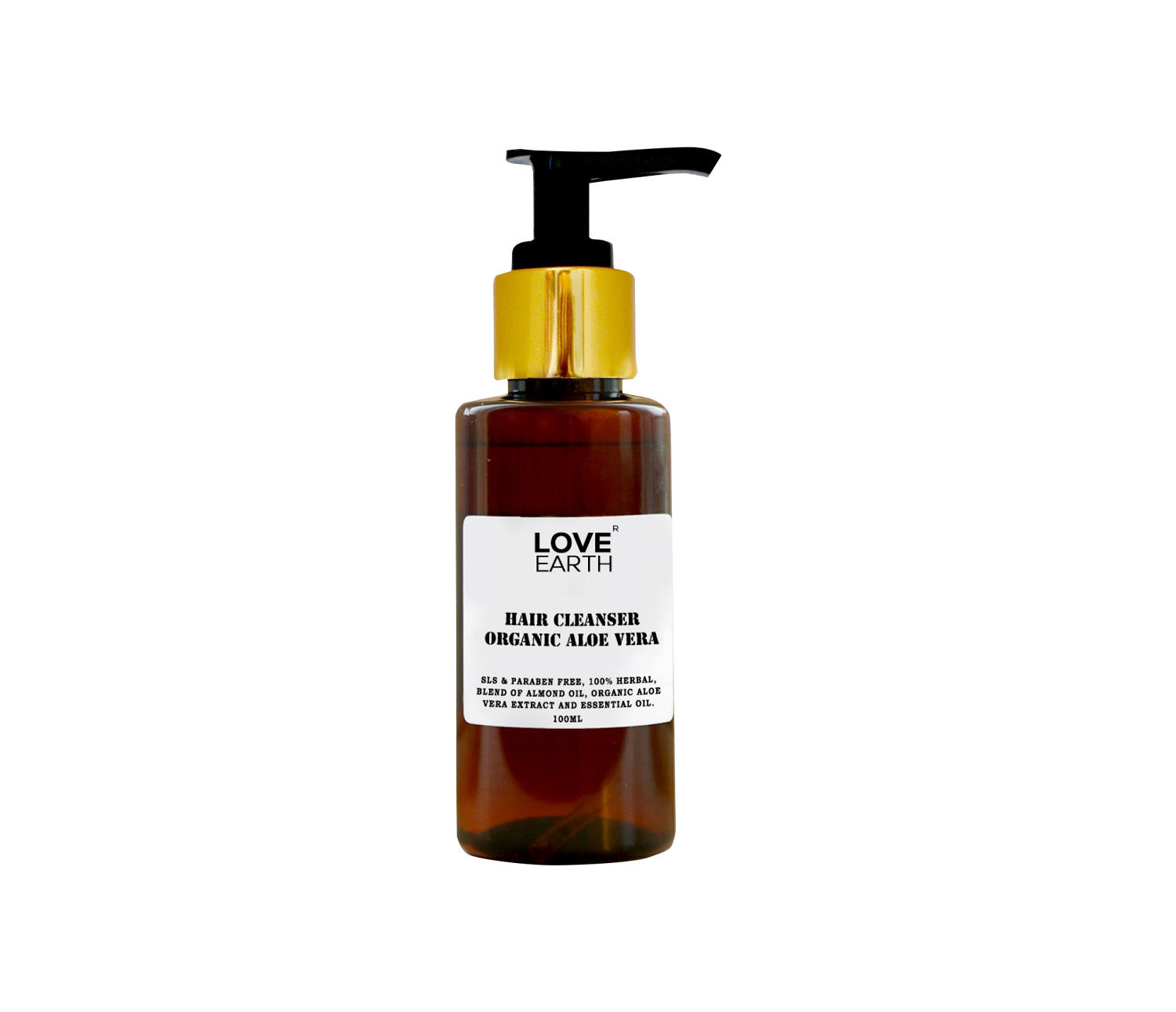 Love Earth Hair Cleanser Organic Aloe Vera with Almond oil for Hair Cleansing and Hydration