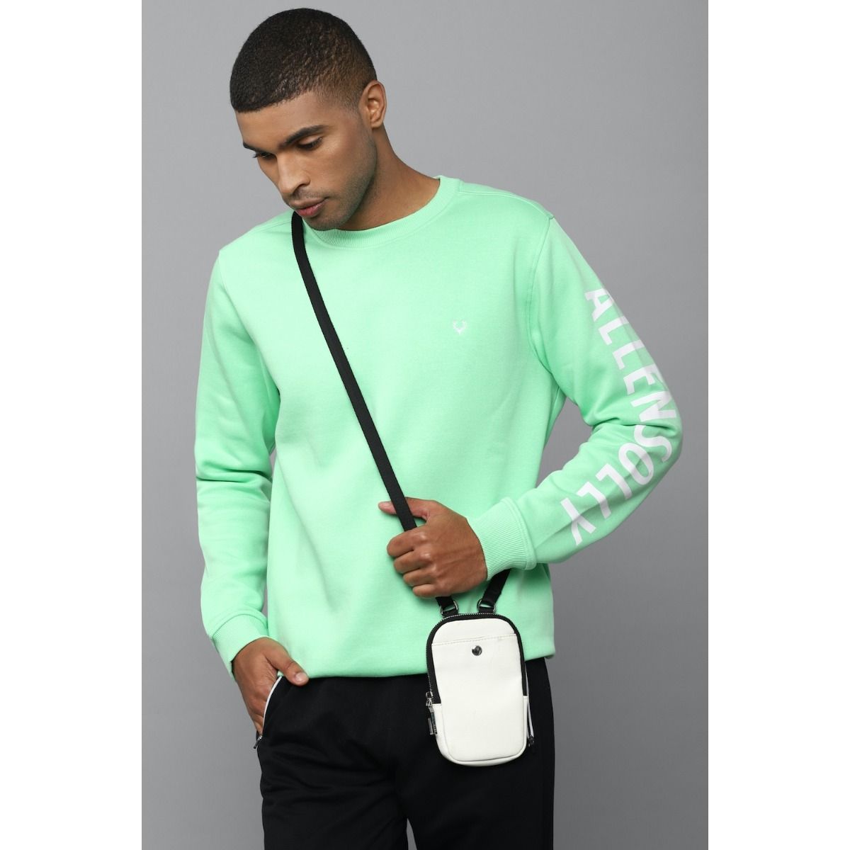 Allen solly green discount sweatshirt