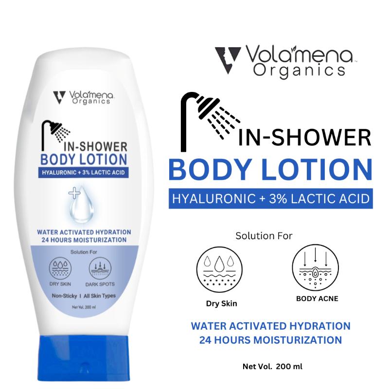Buy Volamena Hyluronic + Lactic Acid InShower Body Lotion With