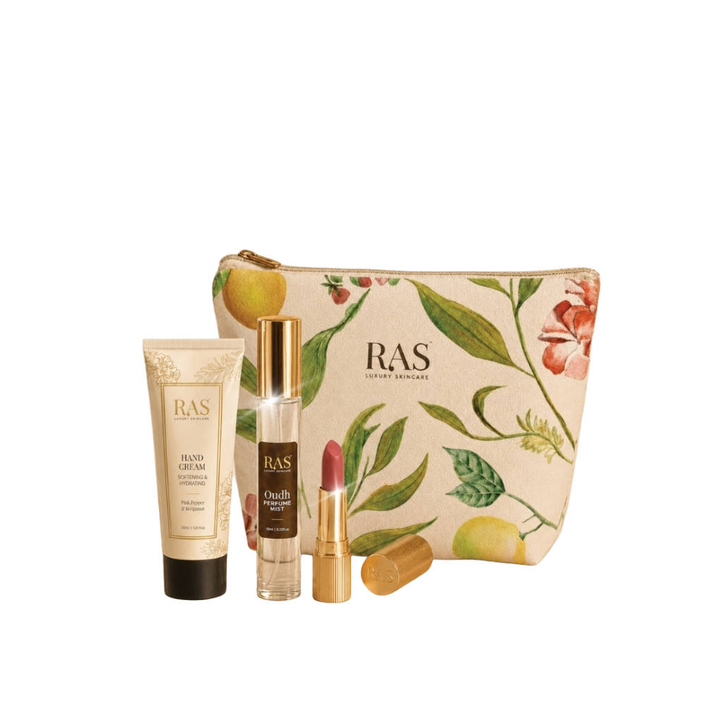 RAS Luxury Oils Effortless Elegance Kit With Lipstick, Perfume & Hand Cream
