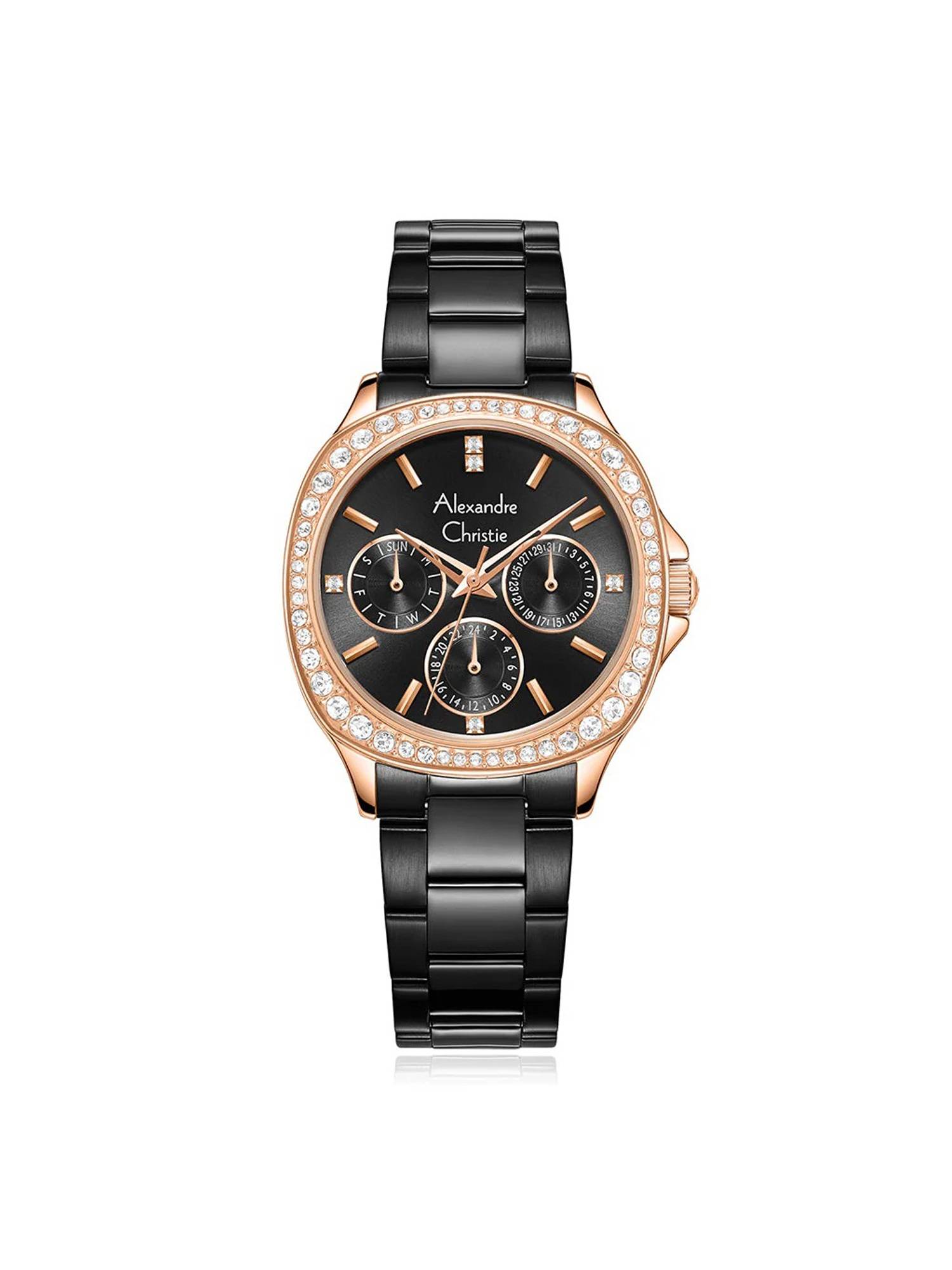 Alexandre Christie Women Black Dial Multi 2B85BFBBRDG (M)