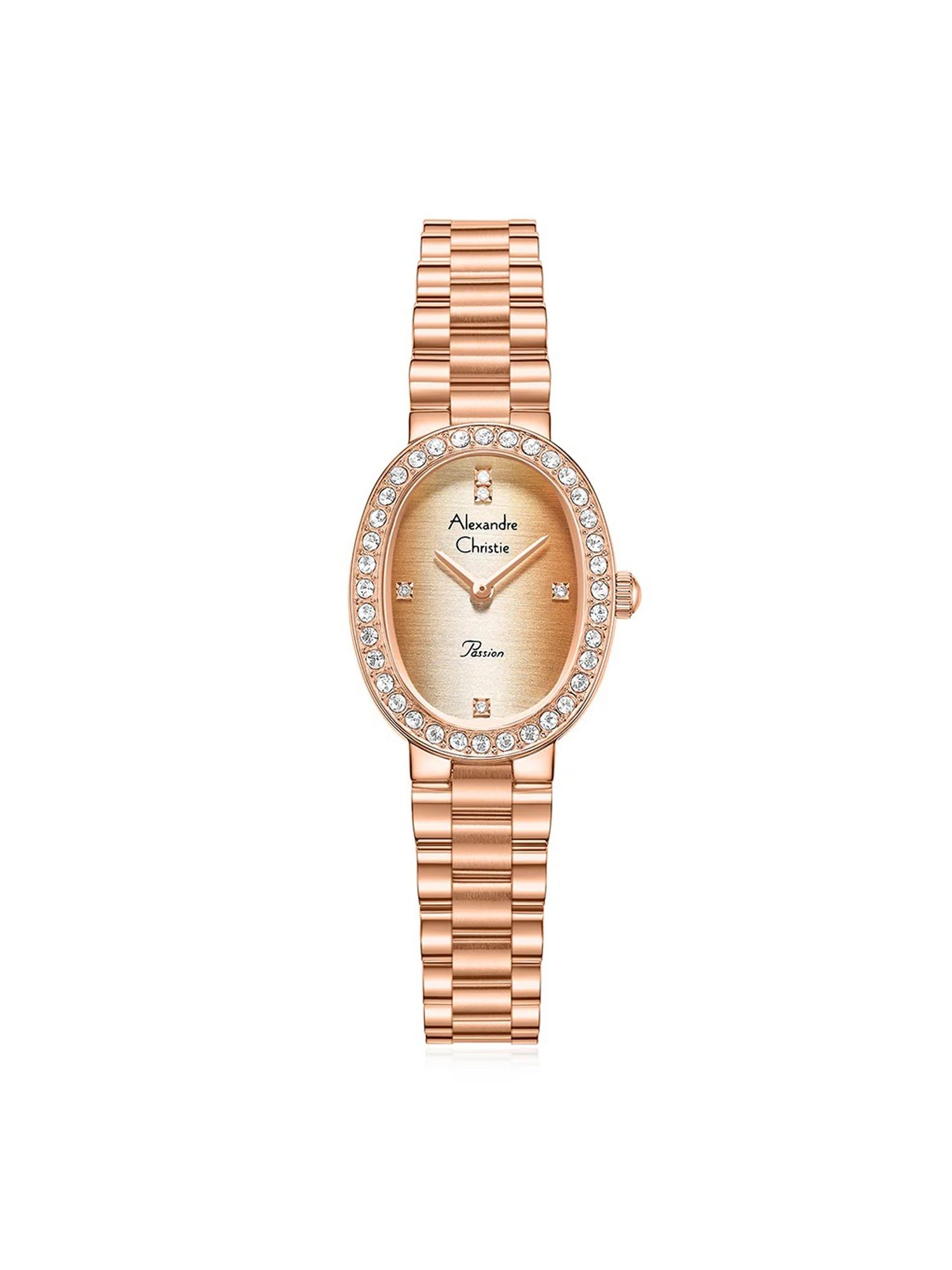 Buy Alexandre Christie Women Classic Rose Gold Dial Quartz Watch