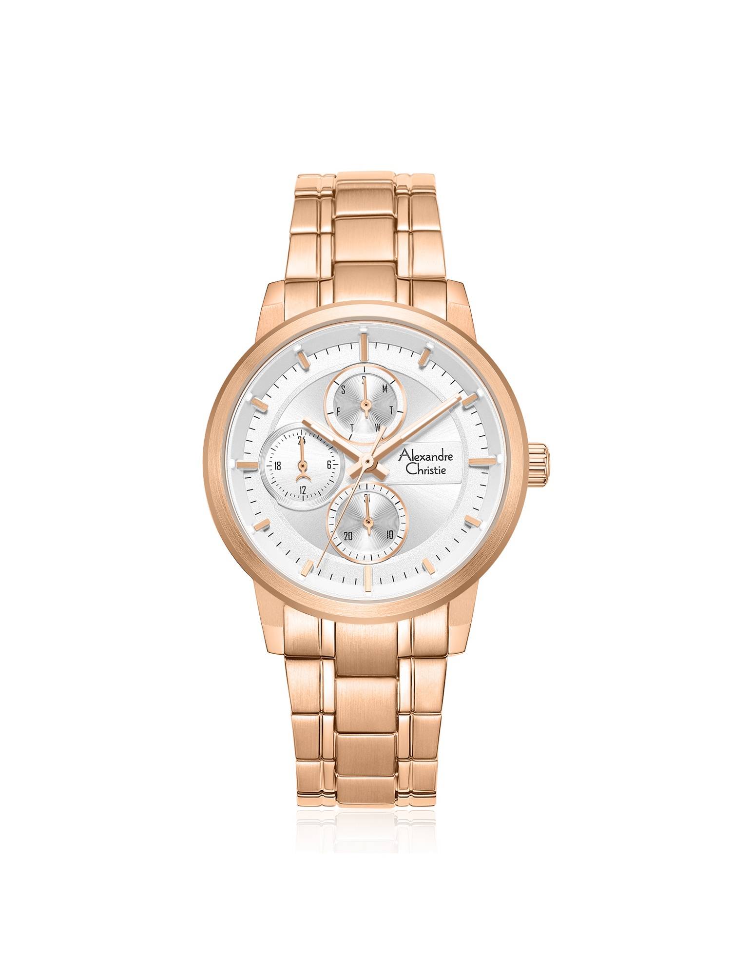 Alexandre Christie Women Silver Dial Multi 6323BFBRGSL (M)