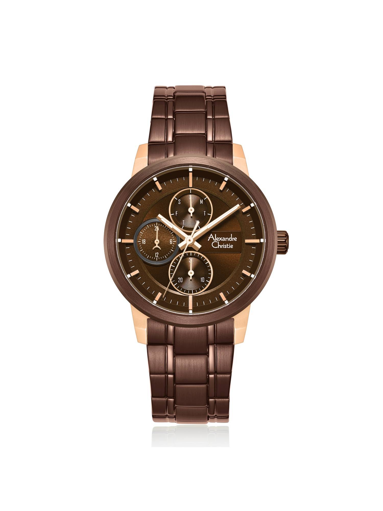 Alexandre Christie Women Brown Dial Multi 6323BFBROBO (M)