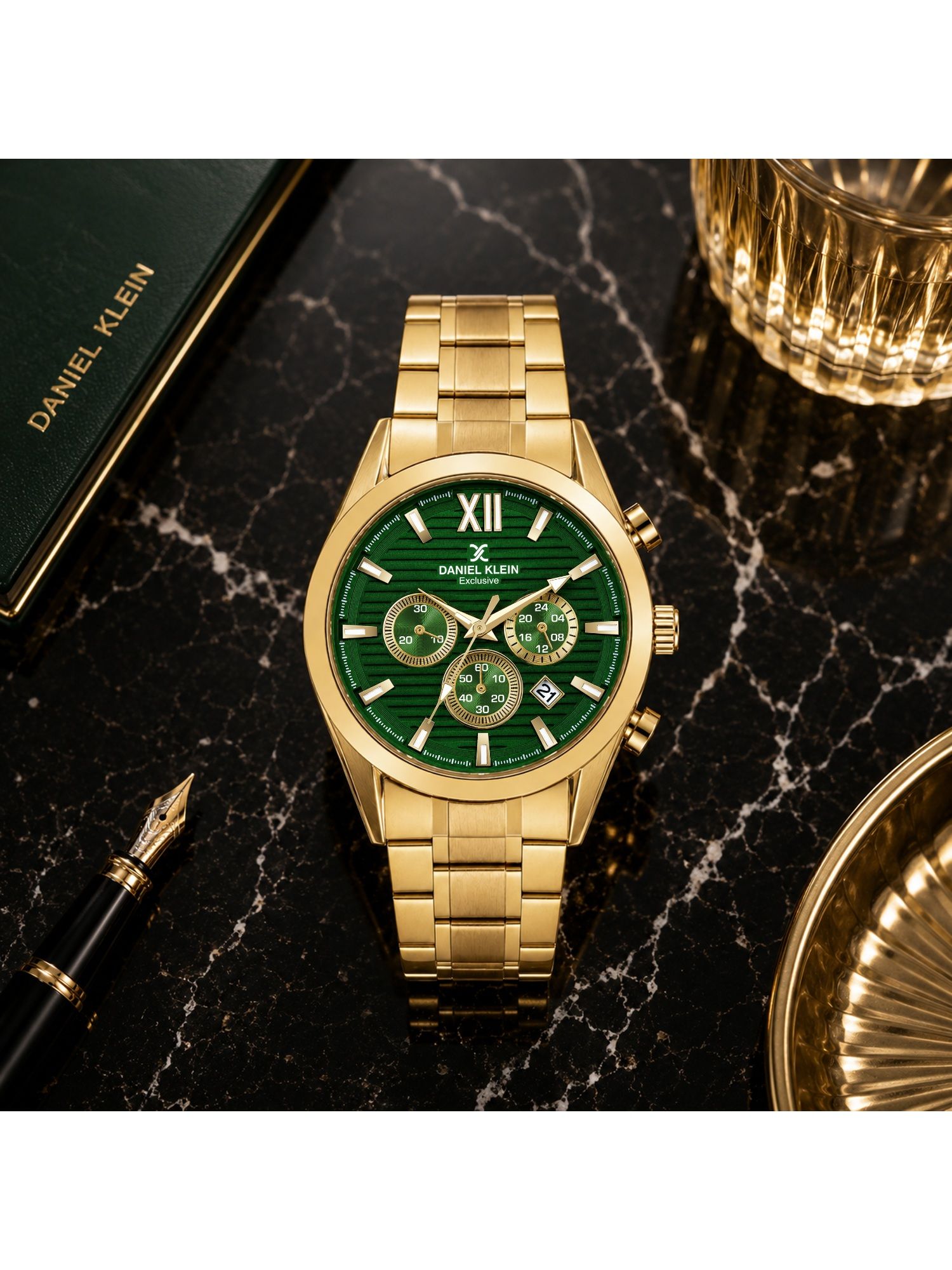 Buy Daniel Klein Men Green Dial Multifunction Watch DK.20.10011-5