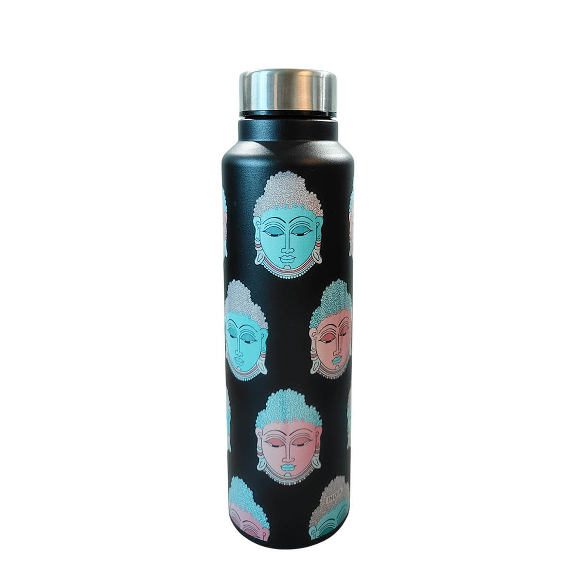 Maatir Stainless Steel Water Bottle - Buddha Kalamkari Art