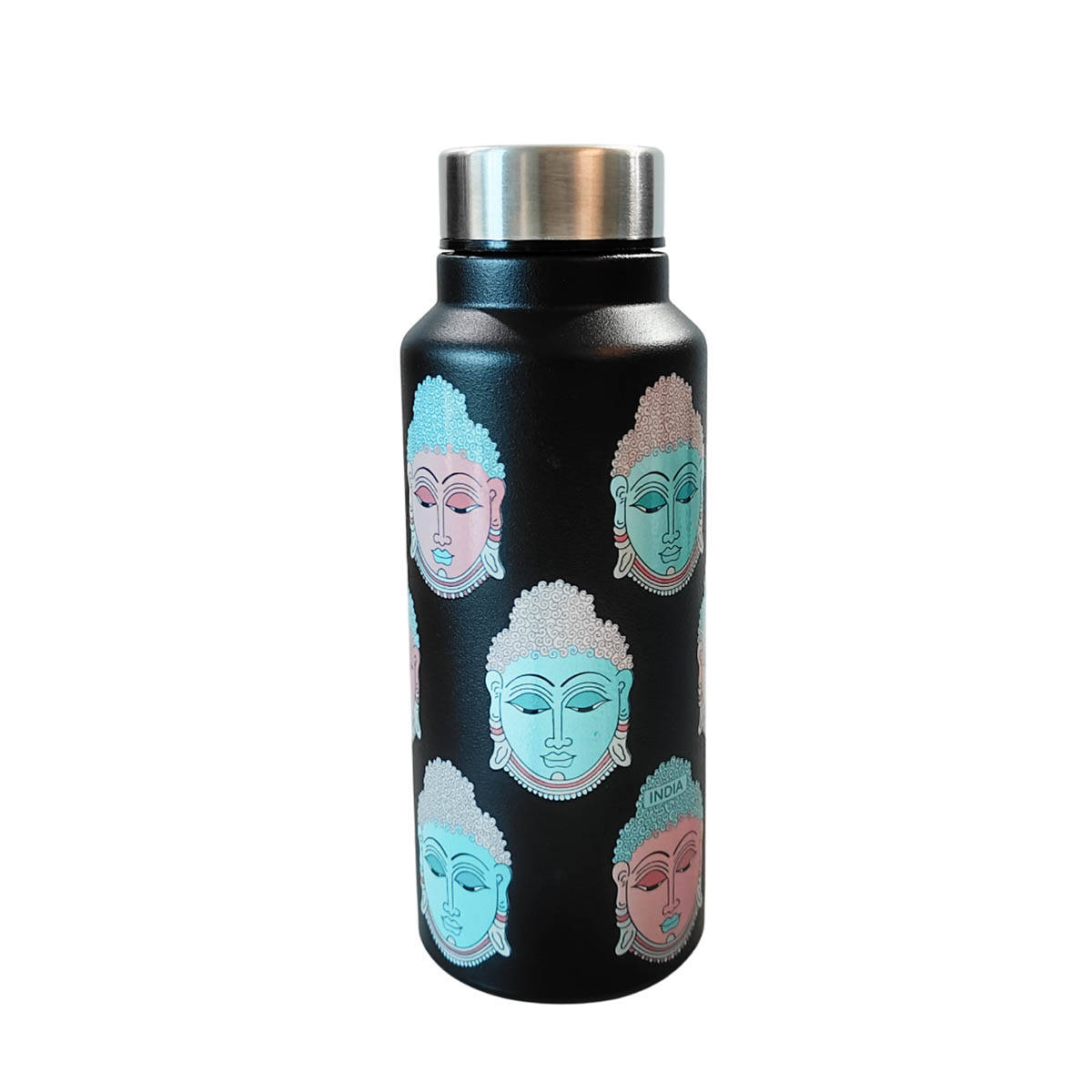 Maatir The Serene Buddha Kalamkari Art 750ml Steel Water Bottle