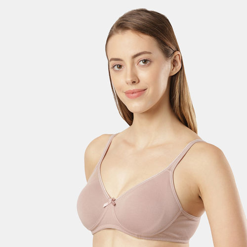 Buy Jockey 1722 Wirefree Non Padded Cotton Elastane Medium Coverage  Everyday Bra - Rose online