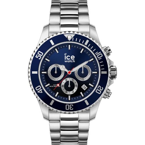 Ice-Watch Ice Steel Chronograph|Date Analog Dial Color Blue Men Watch- 17672