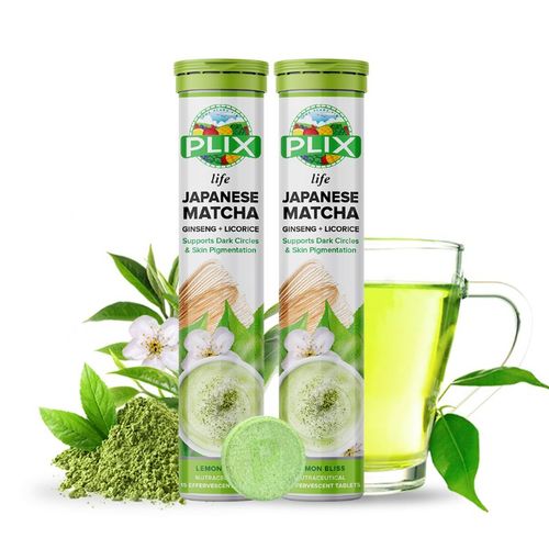 Buy Plix Life Japanese Matcha Effervescent Tablets - Dark Circles & Skin  Pigmentation