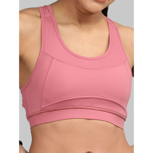 CHKOKKO Running Racer Back Non Wired Padded Sports Bra for Women