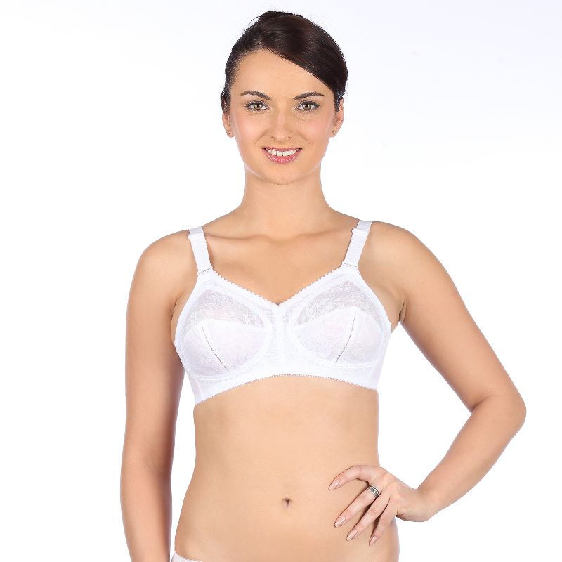 Buy Yoursclothing Plus Size Womens Triumph Classic Doreen Non-wired Lace  Bra Size 44DD White Online at desertcartEcuador