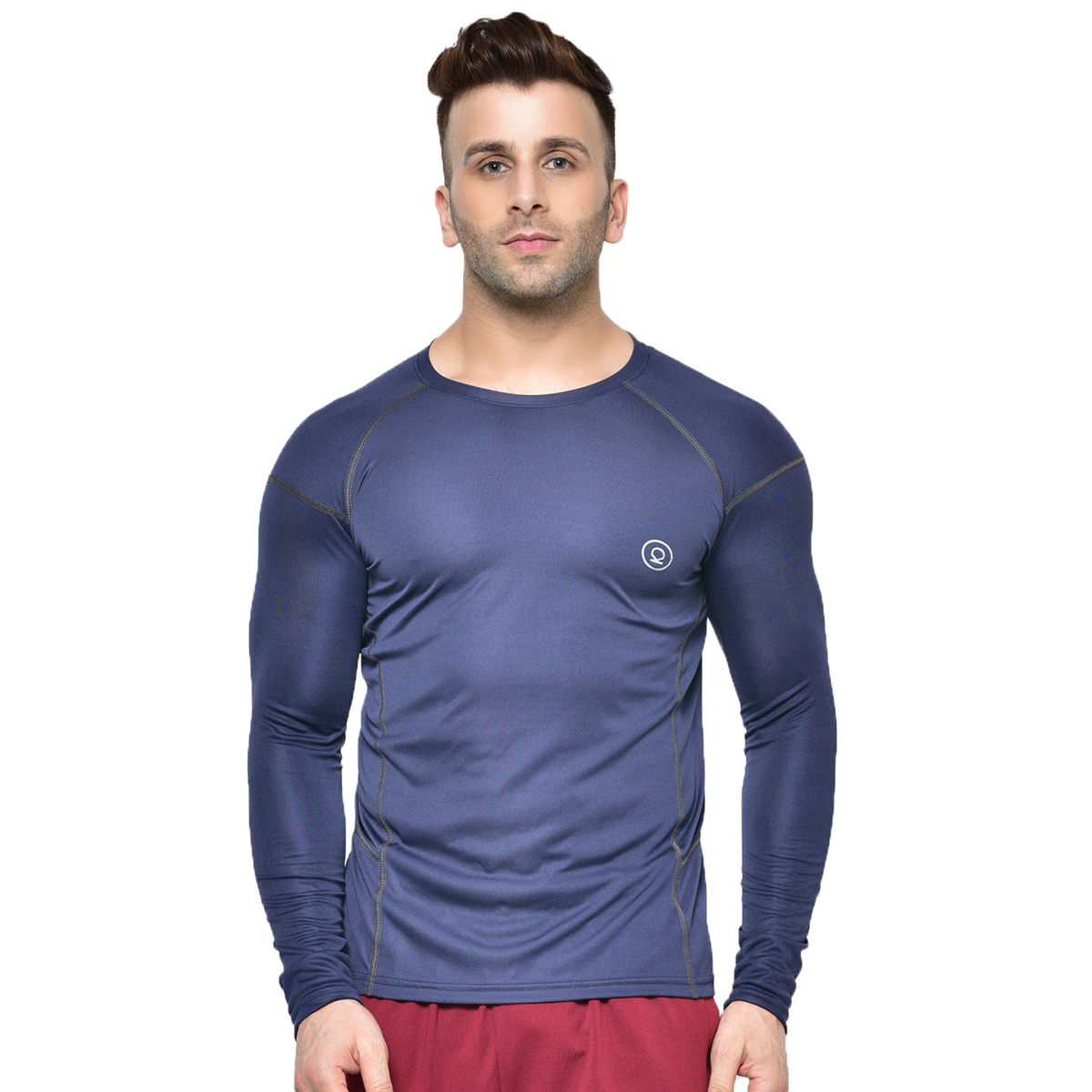 CHKOKKO Men Round Neck Regular Dry Fit Gym Sports T-Shirt (XL)