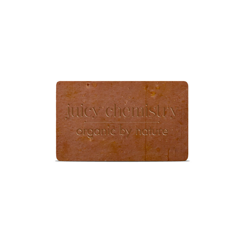 Juicy Chemistry Damask Rose , Geranium & Saffron - Organic Soap For Skin Brightening & Rejuvenation