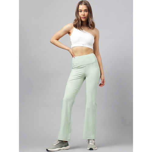 Buy Fitkin Green High Waist Side Pocket Sweat Pants online