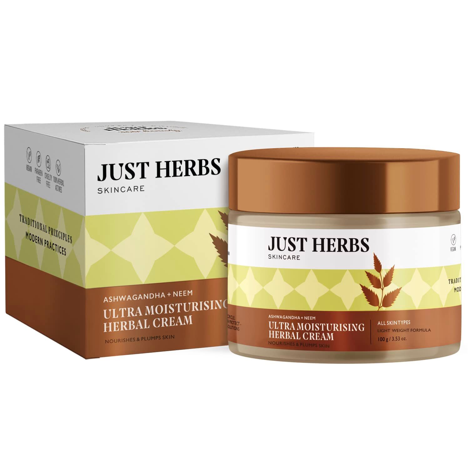 Buy Just Herbs Ayurvedic Herbal Nourishing Face Moisturizing Massage Cream Online